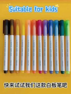 Deli Kid Whiteboard Marker Pen Set of 12 Colours