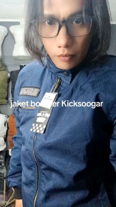 Jaket Kicksoogar Original Bomber Pria Premium dengan Kerah Polo dan Ritsleting