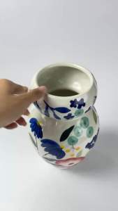 Bình hoa gốm sứ hình hoa đơn giản  đẹp mắt  tinh tế