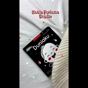 Buku Bayi Kontras Tinggi Boardbook Stimulasi Anak | Contrast Book : Duniaku | Zain Books