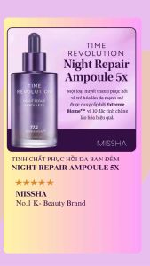 Tinh Chất Phục Hồi Da Ban Đêm Missha Time Revolution Night Repair Ampoule 5X 70ml