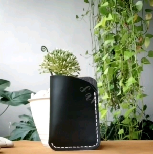 Dompet Kartu Wrap 1 Slot Kulit Sapi Premium | Leather Simple Minimalist Card Sleeve Holder Wallet