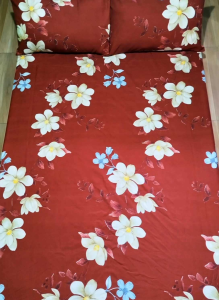 3in1 Premium Canadian Cotton Bedsheet Set. Fully Garterized with 2 Pillowcases. Non -Fade Cotton Fabrics