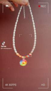 คอหน้ายิ้มดอกมุราคามิ [พร้อมส่งในไทย]