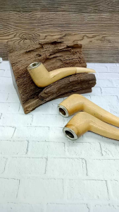 Desain Unik Kerajinan Tangan: Kombinasi Pipa Kayu Kemuning & Tulang Sapi