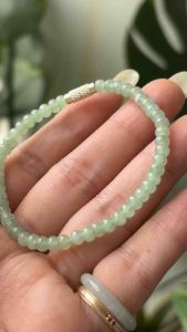 [Type A] Vòng Tay Ngọc Phỉ Thúy Tự Nhiên - Chuỗi Băng Lục hạt 4.5mm - Kèm Kiểm Định