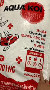 25 kg Thức ăn cao cấp cho cá chép Koi AQUA KOI FOOD
