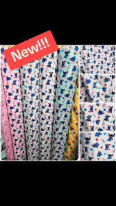 ผ้าลายการ์ตูน สนูปปี้ ผ้าเมตร คอตตอน ถ่ายพร็อพ ฉาก ปูโต๊ะ หน้ากว้าง 110-115ซม