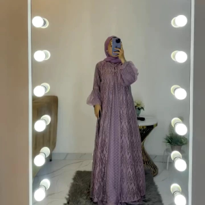 Gamis Brokat Ozias Arini Tangan Balon