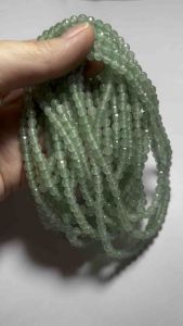 3616# 切面东陵玉 Cutting Aventurine（财富 Wealth，健康 Health）天然水晶脚链Natural Crystal Anklet 东陵玉脚链Aventurine Anklet