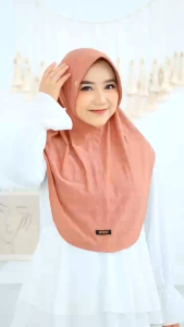 Hijab Bergo Adelina By Daffi: Hijab Instant Jersey Terbaru Ped Antem