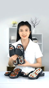 Dép masage bấm huyệt công nghệ SHIATSU nhật bản  đả thông kinh mạch khí huyết  mát xa huyệt đạo lòng bàn chân giảm mệt mỏidễ ngủ tốt cho sức khỏe