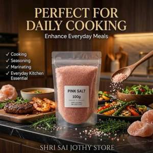 Himalayan Natural Pink Fine Salt 100g | Garam Pink Halus Cooking & Seasoning Salt