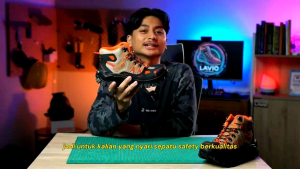 Sepatu Gunung Hiking Touring Safety Boots Pria Ujung Besi Lavio Gradien High New Suede Premium