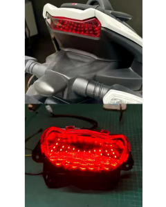 NXV155 V2 LED BUTTERFLY WT BUTTON TAIL LAMP MOTORCYCLE ARUMI BUTTERFLY NVX155 V2 RED