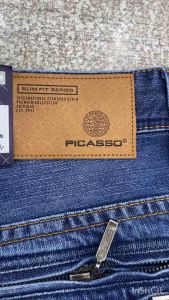 CELANA PANJANG PRIA PICASSO ZIPPER ( RESLETING ) POLA SLIMFIT FULL FASHION BAHAN TIDAK KARET KUALITAS PREMIM|COD|