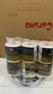 LỐC 6 CUỘN GIẤY VỆ SINH HOÀNG LONG CAO CẤP 4 LỚP 1KG-GIẤY CUỘN TRẮNG LOẠI 1