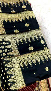 EXCLUSIVE/SONGKET CANTIK MANIS WARNA HITAM GOLD/SONGKET PALEMBANG