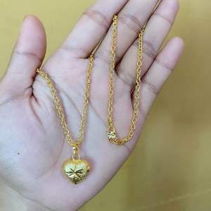 Kalung koin rantai lapis ems 24k / bayar ditempat