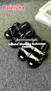 Sandal Wedges Wanita Model Gesper Tampil Trendy & Nyaman