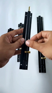 Slot Pintu Kupu Tarung 16" 18" Hitam Dop Grendel Pintu Minimalis Ukuran Panjang Gembok Anti Karat Kuat Dan Awet