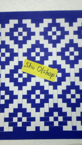 anyaman kertas udah jadi/kerajinan kesenian