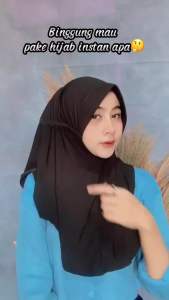 Kerudung Jilbab Hijab Instan Serut Jokowi Jersey