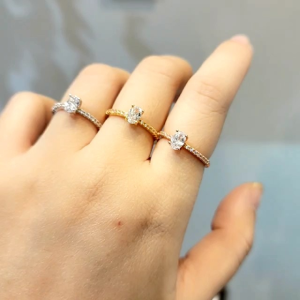 Deux - Cincin Wanita Premium Oval Lydora
