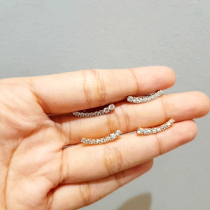 Deux - Anting Tusuk Wanita Mata Baris Bulat