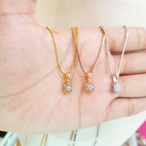 Deux - Kalung Wanita Liontin Bunga Mini