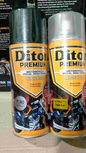 Paket Lengkap Diton Spray Paint: Pilok Cat Kuning Metalik & Harley 9906