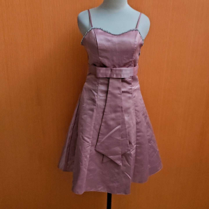 GAUN mini midi dress wanita pink muda pastel M cewek MEWAH tank cute ada CUPBRA