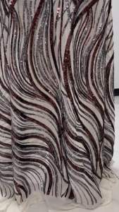 Vải kim sa lưới họa tiết đẹp sang co giãn4 chiều ( khổ 1m6)may đầm váy dạ hội sự kiện  áo dài thiết kế thời trang