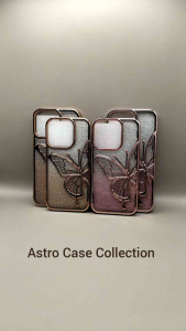 Astro CC - Case Cantik untuk iPhone 16 16 Pro 16 Pro Max 16 Plus Casing Premium Glitter Butterfly Kupu Kupu