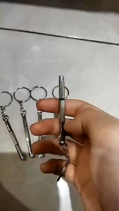 Gantungan Kunci Multifungsi Obeng Plus Minus Mini Screwdriver EDC 4 in 1 Gantungan Kunci Obeng