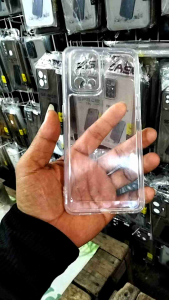 CASE CLEAR AIR BAG OPPO A55 A74 A95. SILIKON CASING BENING TRANSPARAN HITAM PUTIH PRESISI BAGUS