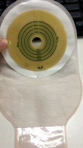 Local (10pcs) Double Chassis Colostomy Stoma  bag 15-60mm Ostomy stoma bag with Adhesive Tape / Beg Najis