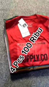 Paket Kaos 4 Pcs 100 Ribu & Kaos Distro Pria 2022