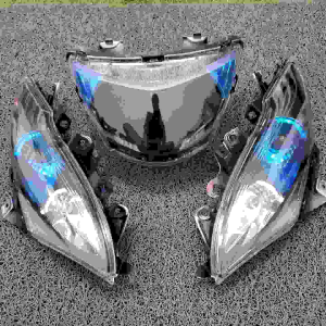 TERLARIS REFLEKTOR LAMPU DEPAN MIO J COSTUM BIRU SET LAMPU SEN MIO J COSTUM BIRU