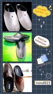 Sepatu Slop Rajut Coklat untuk Pria Formal Ukuran 39-44