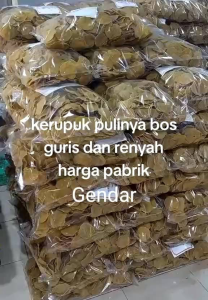 kerupuk gendar nasi.mentah 500gr kerupuk puli