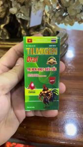 Tilmigen Thái 10ml trị hen khẹc khò khè sổ mũi đờm nhiều sưng phù đầu bọt mắt vẩy mỏ crd trên gà đá gà chọi chim cảnh