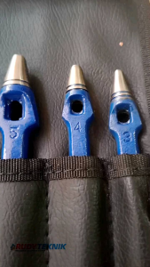 Plong Set Metric 14pcs Hollow Punch 3-25mm Sarung Kulit