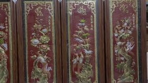 Tranh tứ quý đồng tranh bốn mùa tranh xuân hạ thu đông tranh tùng cúc trúc mai