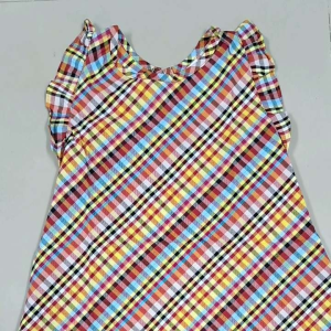 กระโปรงผ้าขาวม้าเด็ก กระโปรงผ้าฝ้าย ไซด์ M