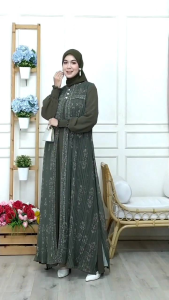 DRESS GAMIS SET HIJAB MODE RUBI 3 IN 1 TERBARU BY ARSYAKAYLA 100%ASLI REAL
