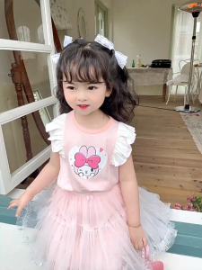 M23 Sanrio Kuromi Frozen princess Tutu Skirt Suit Set