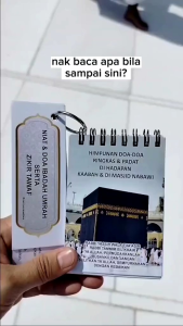 Nota Zikir Tawaf & Saie dan Niat Umrah 20 Kad(RUMI)& Buku Himpunan Doa2 Ringkas&Padat Di Hadapan Kaabah & Masjid Nabawi