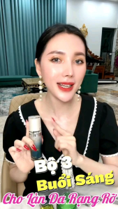 Combo sâm xanh & serum tổ yến s áng mịn săn chắc ( kèm một gói chống nắng)