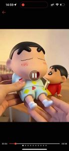 Giá đỡ điện thoại Hoạt hình Shin chan crayon vừa làm đồ decore trang trí